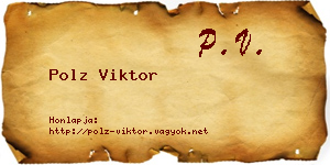 Polz Viktor névjegykártya